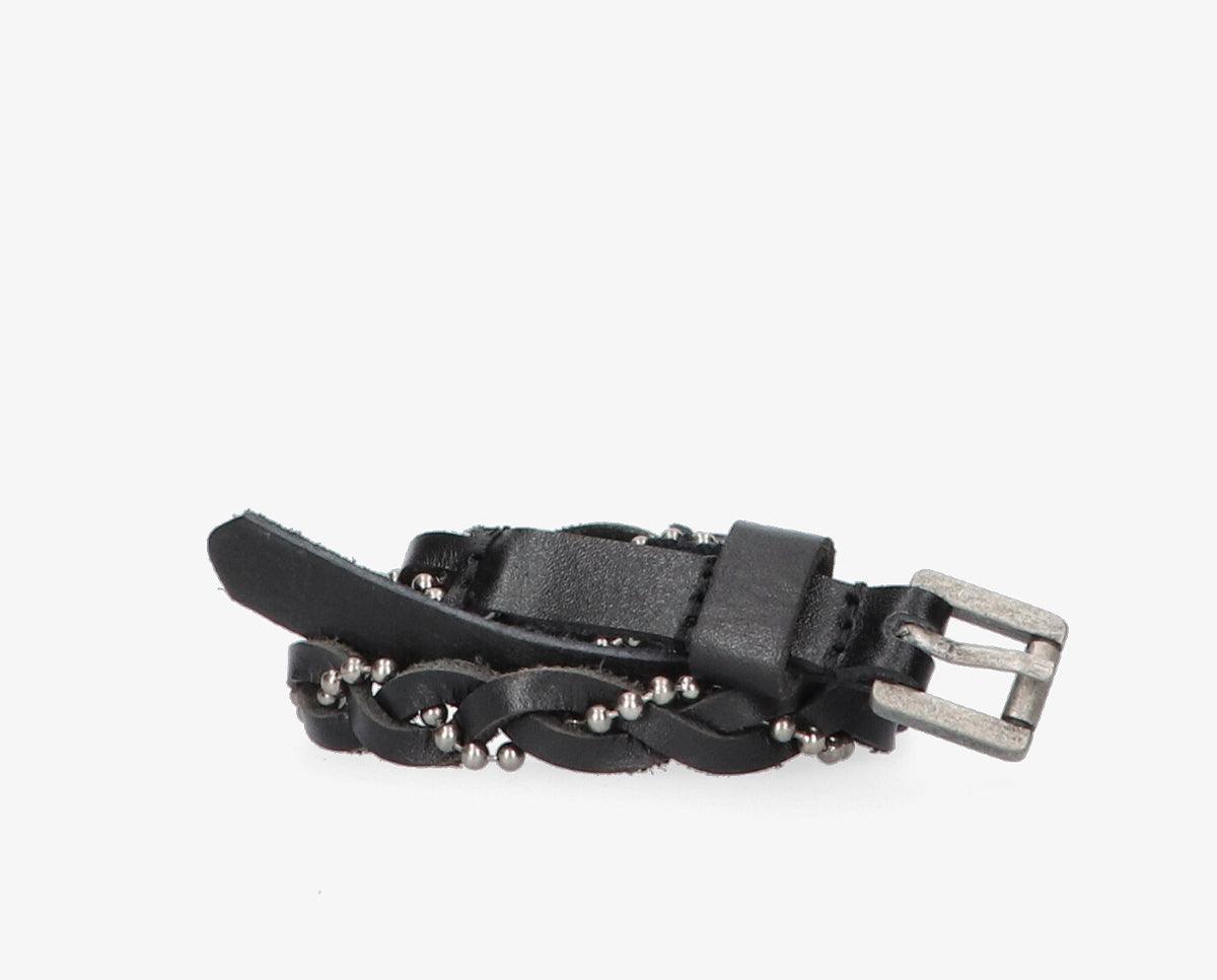 Leren sierriempje 4-b zwart - Tango Shoes