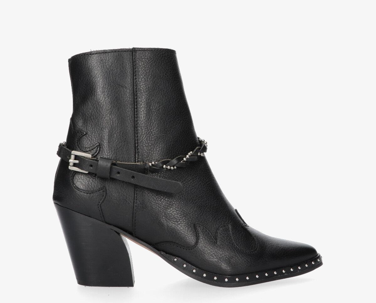 Leren sierriempje 4-b zwart - Tango Shoes