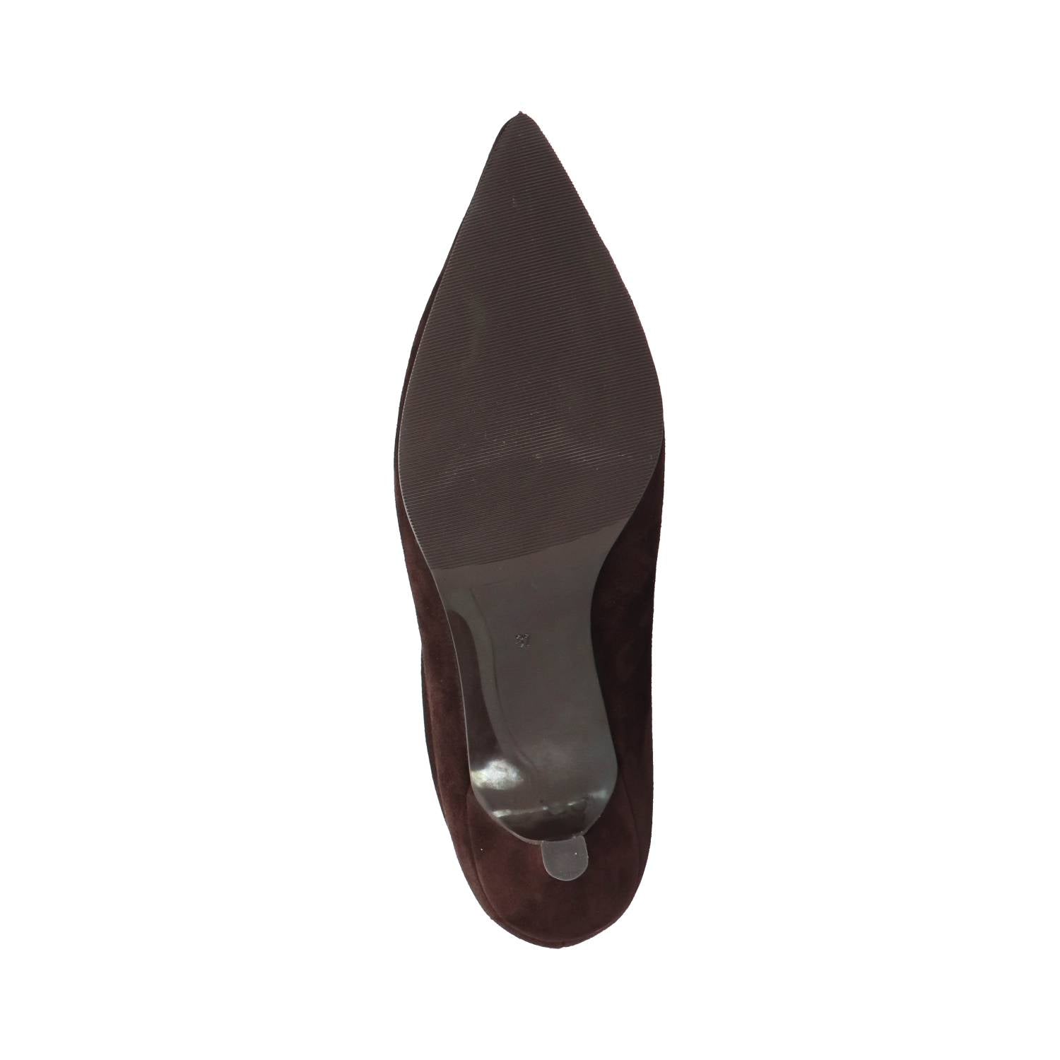 Faya 1-b dark brown suede short wrinkle boot