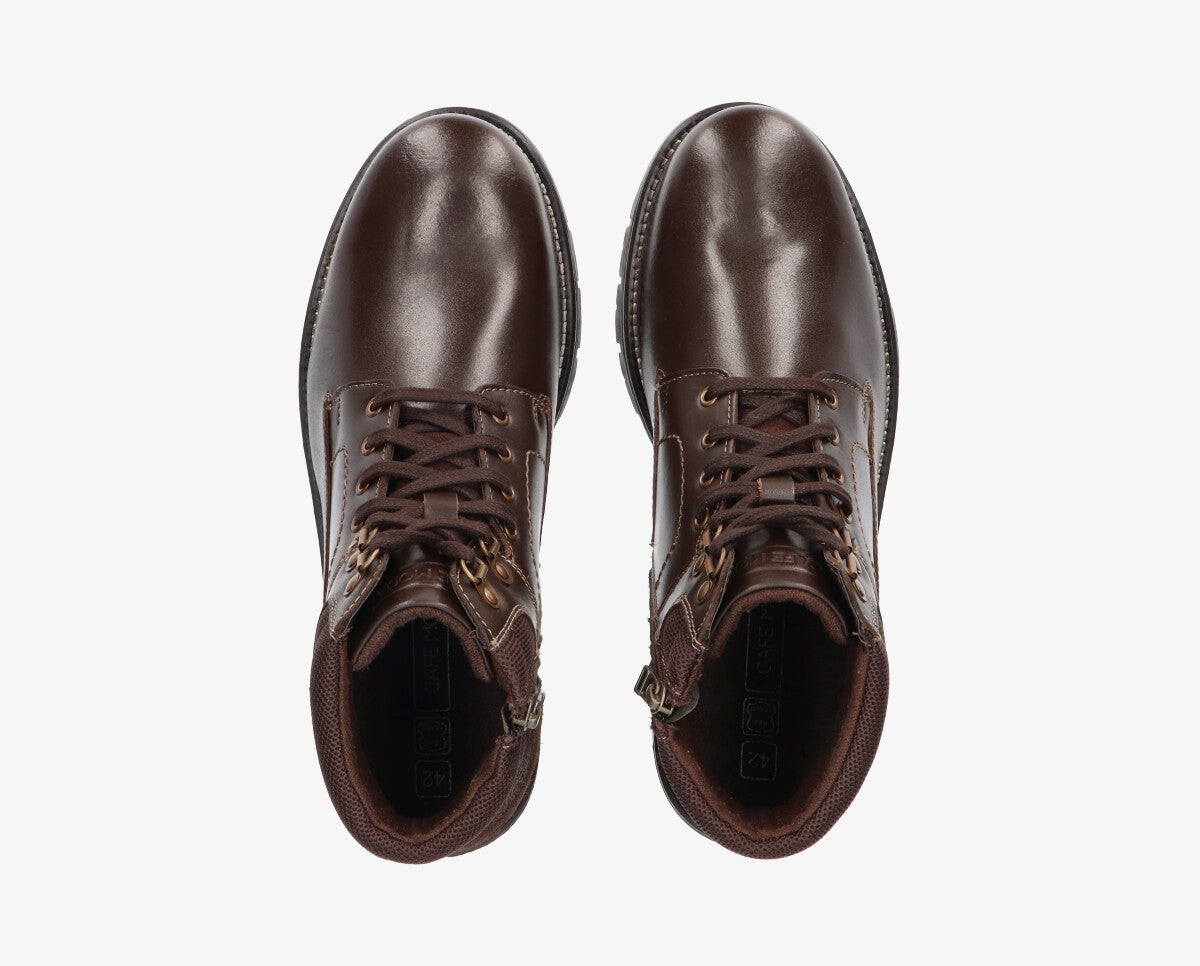 Teun 1-b Brown laced boot - rubber sole