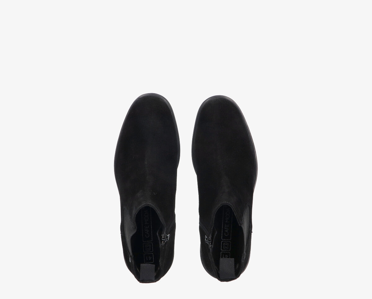 Thomas 1-a black suede chelsea boot - black sole