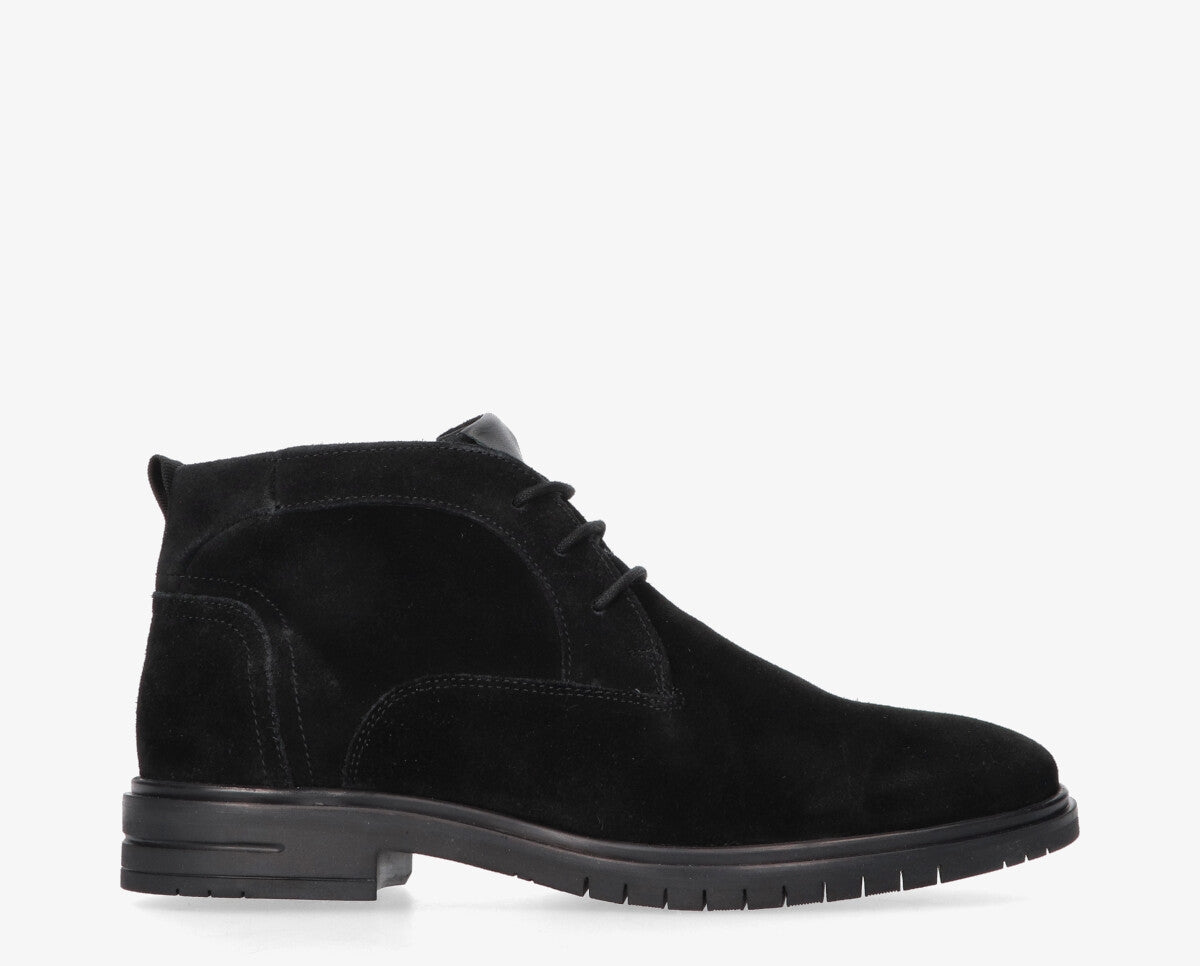 Thomas 2-a Black suede shoe laces  - black sole