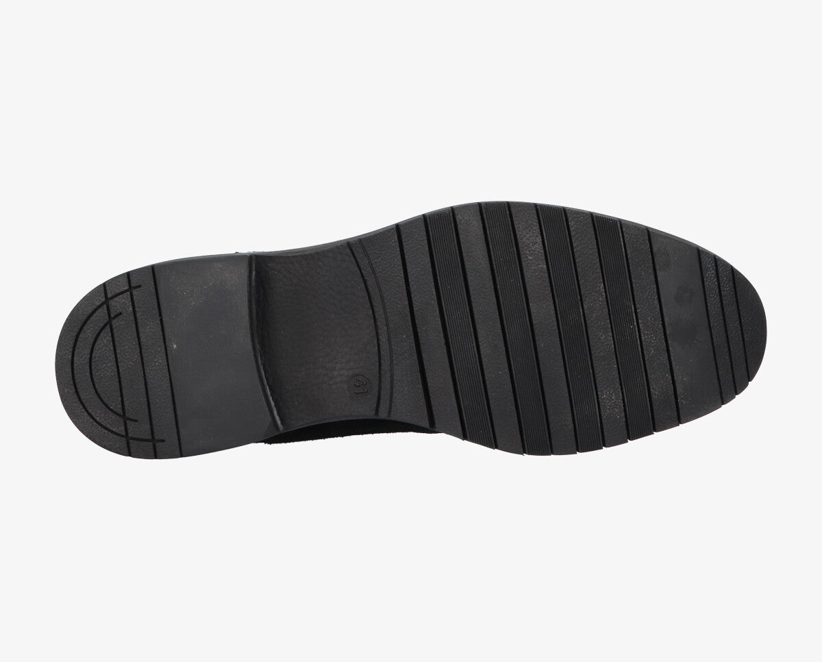 Thomas 2-a Black suede shoe laces  - black sole