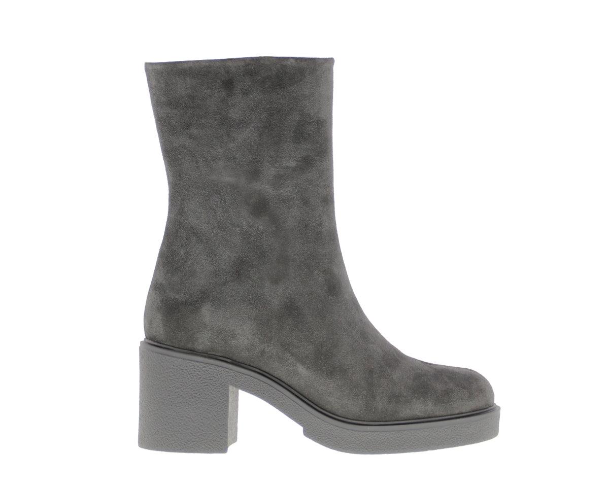 Giselle 1-c grey suede boot - grey sole - Tango Shoes